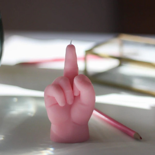 CandleHand Baby F*ck You Candle Svece Grey