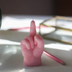 CandleHand Baby F*ck You Candle Svece Grey