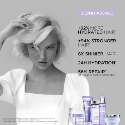 Kérastase Blond Absolu Bain Ultra-Violet Dzelteno toni neitralizējošs violets šampūns blondiem matiem 250ml