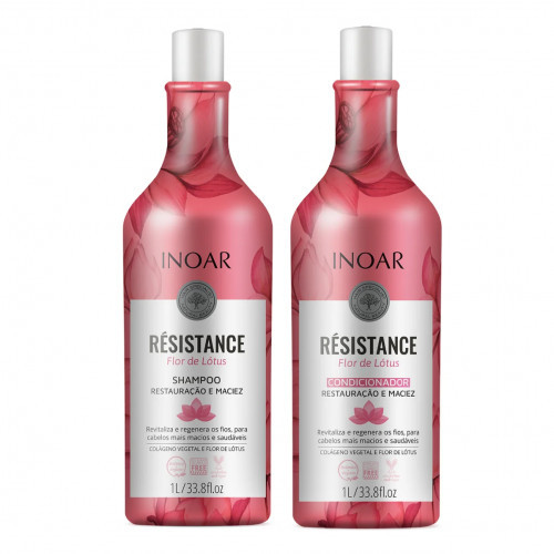 Inoar Resistance Flor de Lotus Duo Kit Matu mitrināšanas komplekts 2x1000ml