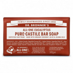 Dr. Bronner's Eucaliptus Pure Castile Bar Soap Cietās ziepes 140g
