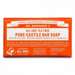 Dr. Bronner's Tea-Tree Pure-Castile Bar Soap Cietās ziepes 140g