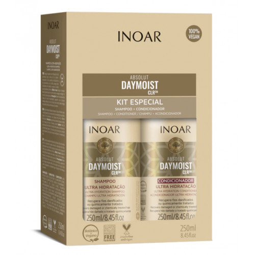 Inoar Daymoist Duo Kit Komplekts ķīmiski bojātiem matiem 2x250ml