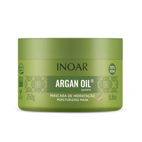 Inoar Argan Oil Mask Intensīvi mitrinoša matu maska ar argana eļļu 250ml