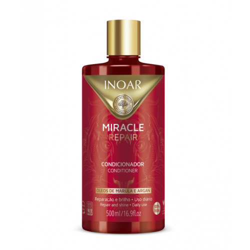 Inoar Miracle Repair Conditioner Atjaunojošs un spīdumu piešķirošs kondicionieris 500ml