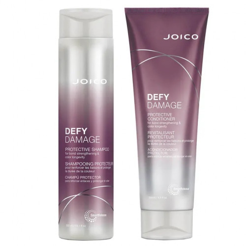 Joico Defy Damage Shampoo & Conditioner Holiday Duo Komplekts bojātiem matiem 300ml+250ml