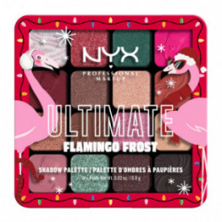 NYX Professional Makeup XMASS Ultimate Flamingo Frost Eyeshadow Palette Ierobežota daudzuma acu ēnu palete 9.6g
