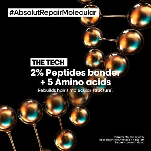 L'Oréal Professionnel Serie Expert Absolut Repair Molecular Serum Dziļi molekulāro struktūru atjaunojošs serums bojātiem matiem 250ml