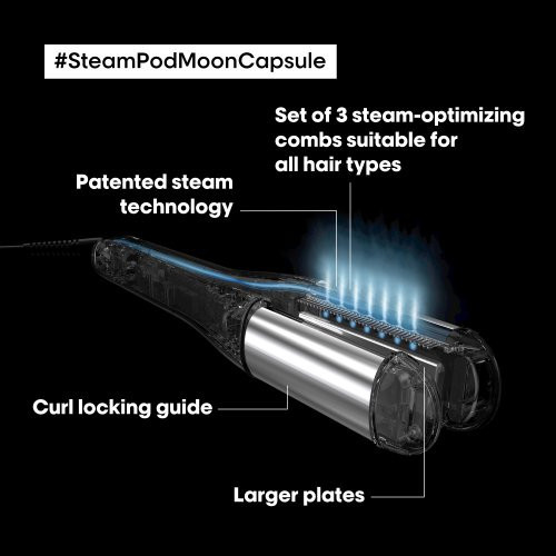 L'Oréal Professionnel Steampod 4.0 Moon Capsule Limited Edition Matu taisnotājs ar tvaiku 1gab.
