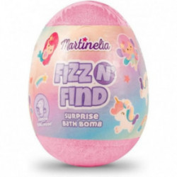 Martinelia Fizz N' Find Surprise Bath Bomb Vannas bumba bērniem ar pārsteigumu iekšā Purple