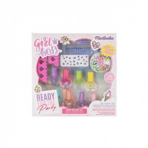 Martinelia Super Girl Boss Mega Nail Art Set Manikīras komplekts bērniem Komplekts