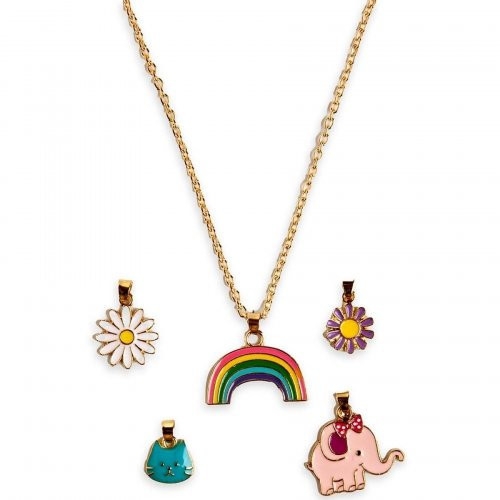 Martinelia Necklaces Set Bērnu ķēdīte ar papildu piekariņiem Rainbow