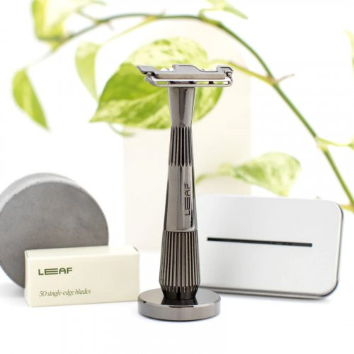 Leaf Shave Thorn Single Edge Kit Komplekts ar viena asmens skuvekli Prism