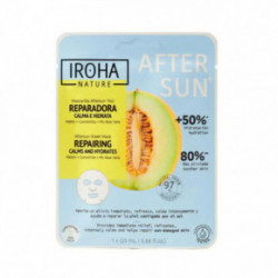 IROHA Nature Aftersun Sheet Mask Repairing Melon Calms & Hydrates Atjaunojoša maska 25ml