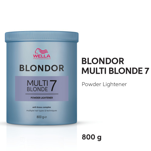 Wella Professionals Blondor Multi Blonde 7 Powder Matu balināšanas pulveris 400g