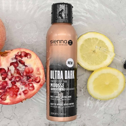 Sienna X Ultra Dark Tinted Self Tan Mousse Īpaši tumšas pašiedeguma putas 200ml