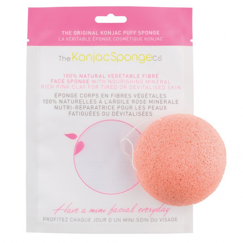 The Konjac Sponge sūklītis sejai ar rozā māliem