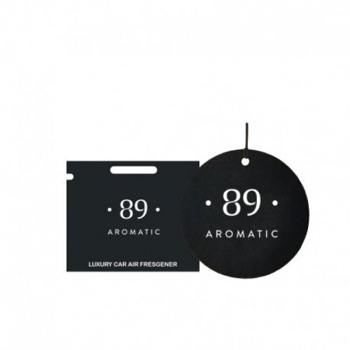 Aromatic 89 Hanging Paper Air Freshener Piekaramais papīra gaisa atsvaidzinātājs Black Grapes