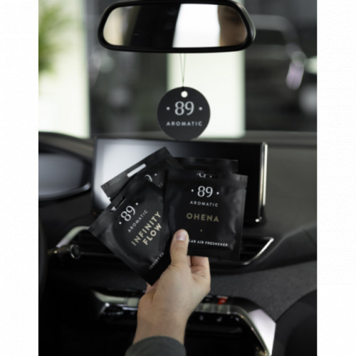 Aromatic 89 Hanging Paper Air Freshener Piekaramais papīra gaisa atsvaidzinātājs Black Grapes