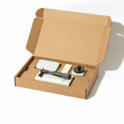 Leaf Shave Twig Single Edge Kit Komplekts ar viena asmeņa skuvekli Chrome