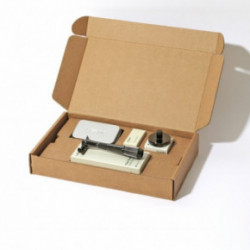 Leaf Shave Twig Single Edge Kit Komplekts ar viena asmeņa skuvekli Chrome