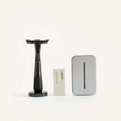Leaf Shave Twig Single Edge Kit Komplekts ar viena asmeņa skuvekli Chrome