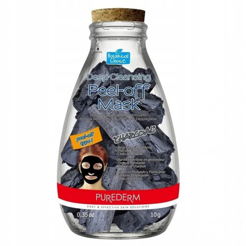 Purederm Deep Cleansing Peel-Off Mask Dziļi attīroša sejas maska 10g