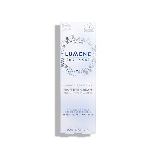 Lumene Nordic Sensitive [Herkkä] Rich Eye Cream Barojošs krēms acu apvidum bez smaržvielām 15 ml