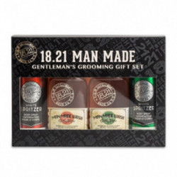 18.21 Man Made BHB Gift Set Sweet Tobacco & Spiced Vanilla Matu un ķermeņa kopšanas komplekts vīriešiem