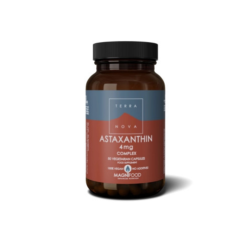 Terranova Astaxanthin 4 mg Complex Astaksantīns 4mg 50 kapsulių
