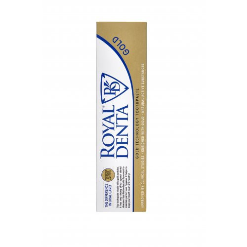 Royal Denta Toothpaste With Gold Zobu pasta ar zeltu bez fluora 130 g