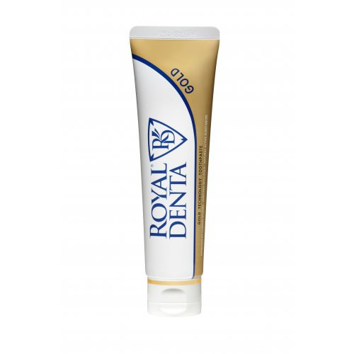 Royal Denta Toothpaste With Gold Zobu pasta ar zeltu bez fluora 130 g