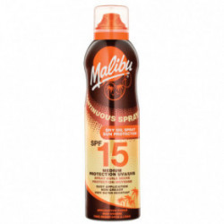 Malibu Continuous Dry Oil Spray SPF15 Izsmidzināms aizsargājošs losjons 175ml