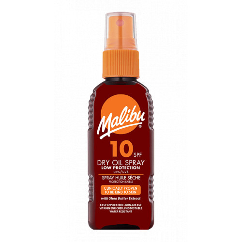 Malibu Dry Oil Spray With SPF10 Aizsargājoša iedeguma eļļā 200ml