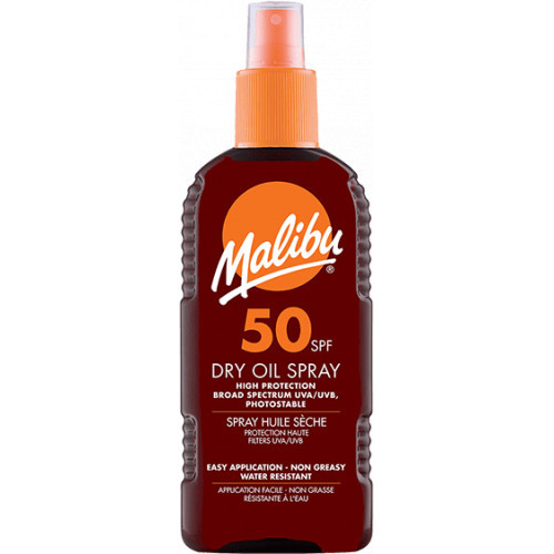 Malibu Dry Oil Spray With SPF50 Aizsargājoša sauļošanās eļļa 200ml