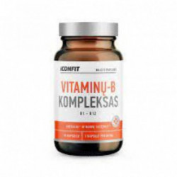 Iconfit B- Complex Supplement B vitamīnu komplekss 90 kapsulas