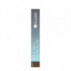 Sienna X Sculpting Brow Pencil + Fixing Serum Koriģējošs zīmulis + fiksējošs serums Dark Brunette