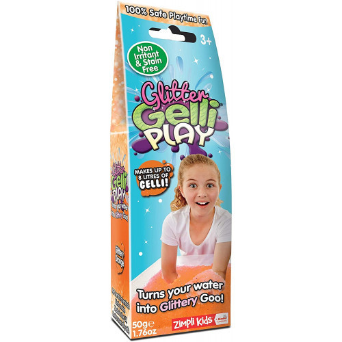 Zimpli Kids Glitter Gelli Play Pulveris ar spīdumiņiem Želejas veidotājs bļodā berniem 50g