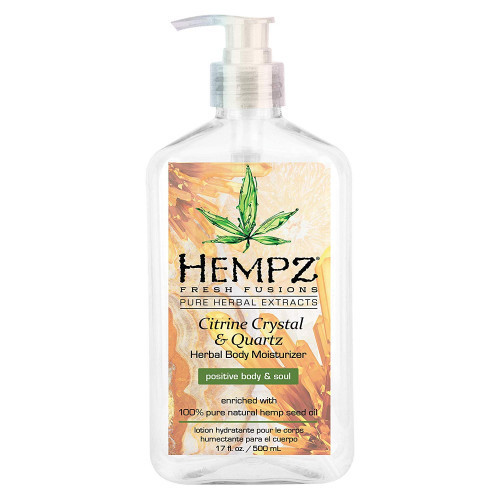 Hempz Citrine Crystal & Quartz Herbal Body Moisturizer Mitrinošs ķermeņa krēms 500ml