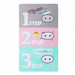 Holika Holika Pig Clear Blackhead 3-Step Kit deguna poras attīrošs plāksteru komplekts