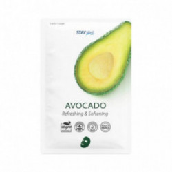 STAY WELL Climate Neutral Refreshing & Softening Sheet Mask Avocado Atsvaidzinoša un mīkstinoša sejas maska 1gab.