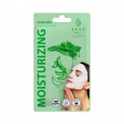 STAY WELL Classic Mask Moisturizing Aloe Vera Mitrinoša sejas maska 1gab.