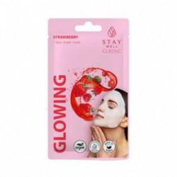 STAY WELL Classic Mask Glowing Strawberry Izgaismojoša sejas maska 1gab.