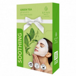 STAY WELL Classic Mask Soothing Green Tea Nomierinoša sejas maska 1gab.