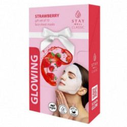 STAY WELL Classic Mask Glowing Strawberry Izgaismojoša sejas maska 1gab.