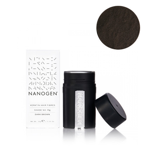 Nanogen Keratin Hair Fibres Dark Brown Matu pulveris-šķiedra, tumši brūns 30g