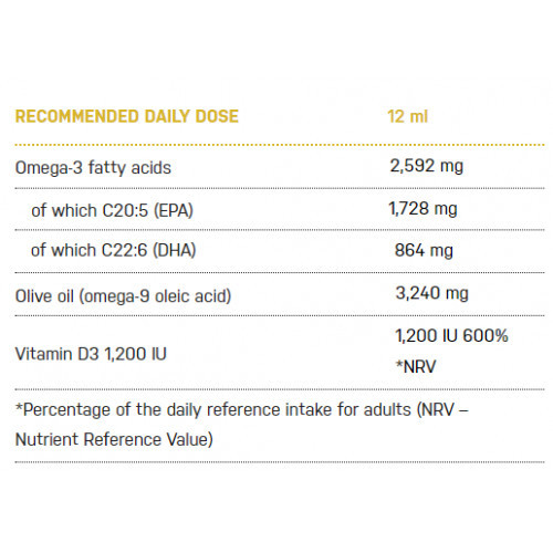 Ecosh OMEGA-3 Zivju eļļa ar Camelina sativa eļļu 150ml