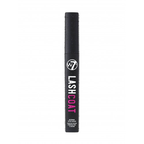 W7 Cosmetics Lash Coat Waterproof Topcoat Mascara Ūdensnoturīga skropstu tuša 4.5ml