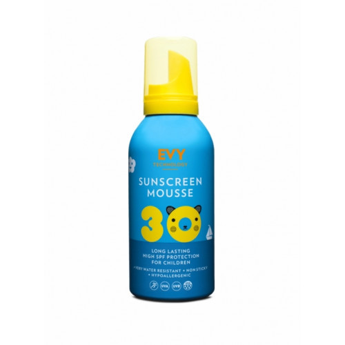 EVY Technology Sunscreen Mousse for Children SPF30 Sauļošanās putas bērniem 150ml