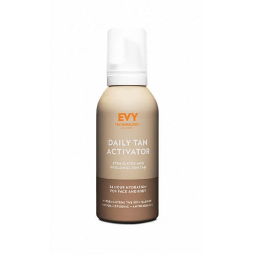 EVY Technology Daily Tan Activator Ķermeņa un sejas putas, lai sagatavotu ādu iedeguma iegūšanai 150ml